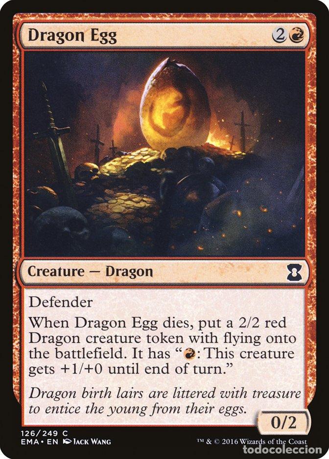 Trading Cards: Carta MTG-Dragon Egg-Eternal Masters-N.126-EN-NM-Common - Magic the Gathering