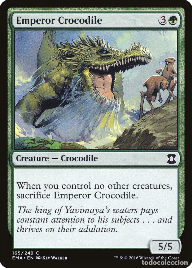 Trading Cards: Carta MTG-Emperor Crocodile-Eternal Masters-N.165-EN-NM-Common - Magic the Gathering