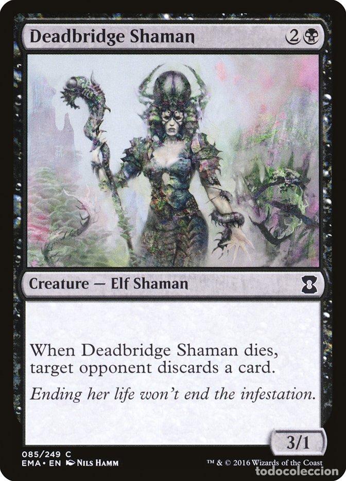 Trading Cards: Carta MTG-Deadbridge Shaman-Eternal Masters-N.085-EN-NM-Common - Magic the Gathering