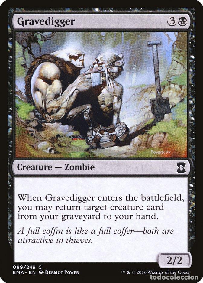 Trading Cards: Carta MTG-Gravedigger-Eternal Masters-N.089-EN-NM-Common - Magic the Gathering
