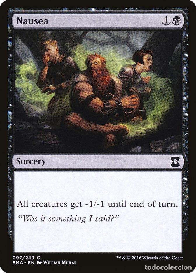 Trading Cards: Carta MTG-Nausea-Eternal Masters-N.097-EN-NM-Common - Magic the Gathering