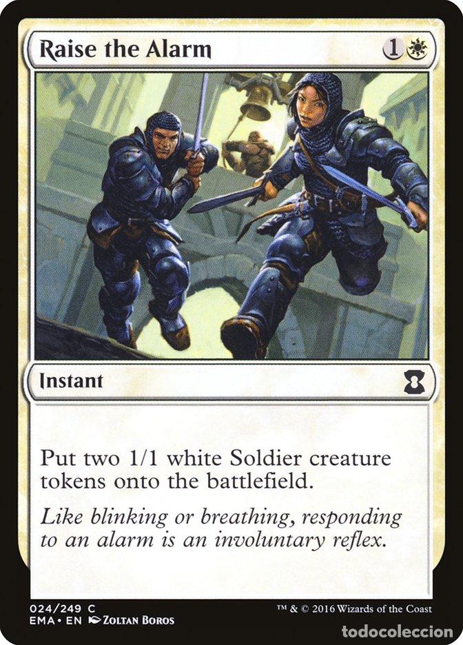 Trading Cards: Carta MTG-Raise the Alarm-Eternal Masters-N.024-EN-NM-Common - Magic the Gathering