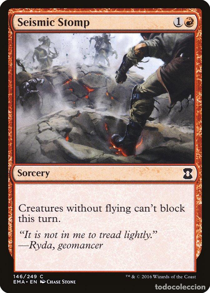 Trading Cards: Carta MTG-Seismic Stomp-Eternal Masters-N.146-EN-NM-Common - Magic the Gathering