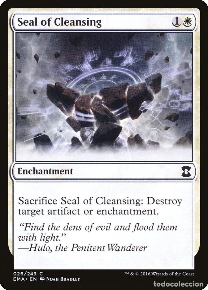 Trading Cards: Carta MTG-Seal of Cleansing-Eternal Masters-N.026-EN-NM-Common - Magic the Gathering