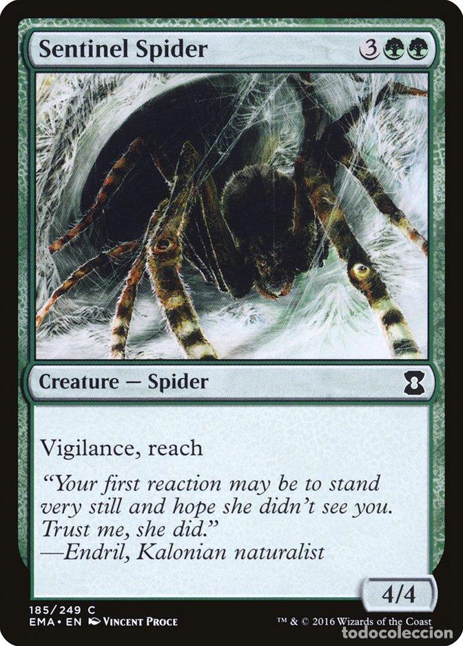 Trading Cards: Carta MTG-Sentinel Spider-Eternal Masters-N.185-EN-NM-Common - Magic the Gathering