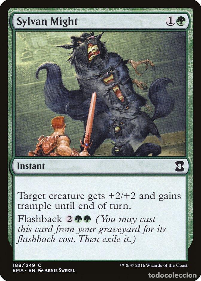Trading Cards: Carta MTG-Sylvan Might-Eternal Masters-N.188-EN-NM-Common - Magic the Gathering