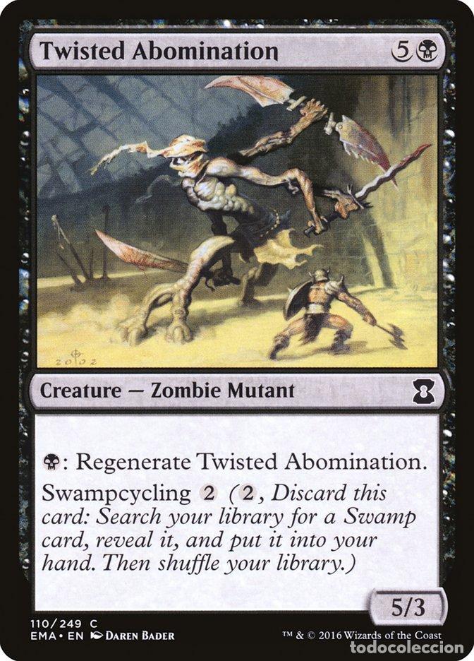 Trading Cards: Carta MTG-Twisted Abomination-Eternal Masters-N.110-EN-NM-Common - Magic the Gathering