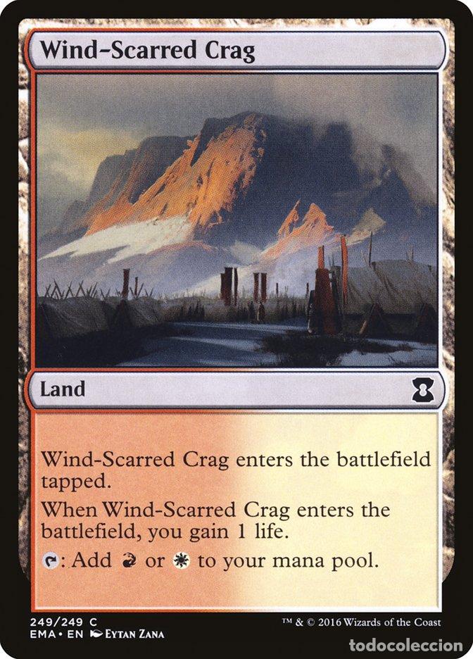 Trading Cards: Carta MTG-Wind-Scarred Crag-Eternal Masters-N.249-EN-NM-Common - Magic the Gathering