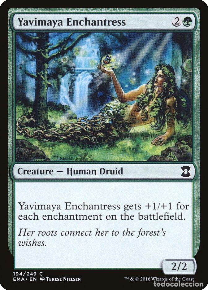 Trading Cards: Carta MTG-Yavimaya Enchantress-Eternal Masters-N.194-EN-NM-Common - Magic the Gathering