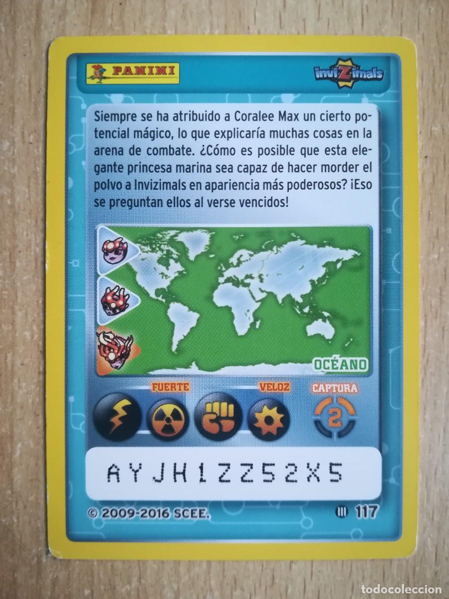 Trading cards: Invizimals 2009-2016 N&ordm; 117. Coralee - Panini. - Foto 2