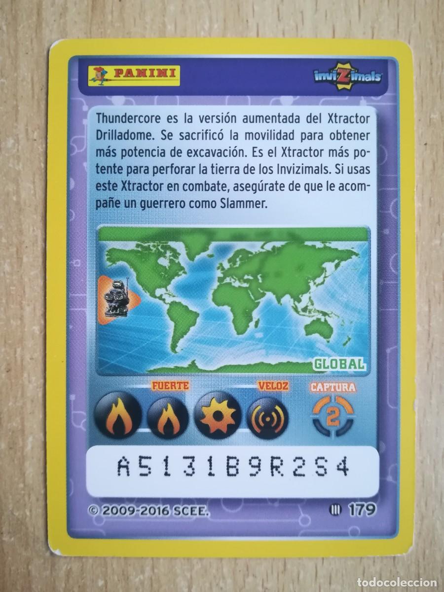 Trading cards: Invizimals 2009-2016 N&ordm; 179. Thundercore - Panini. - Foto 2