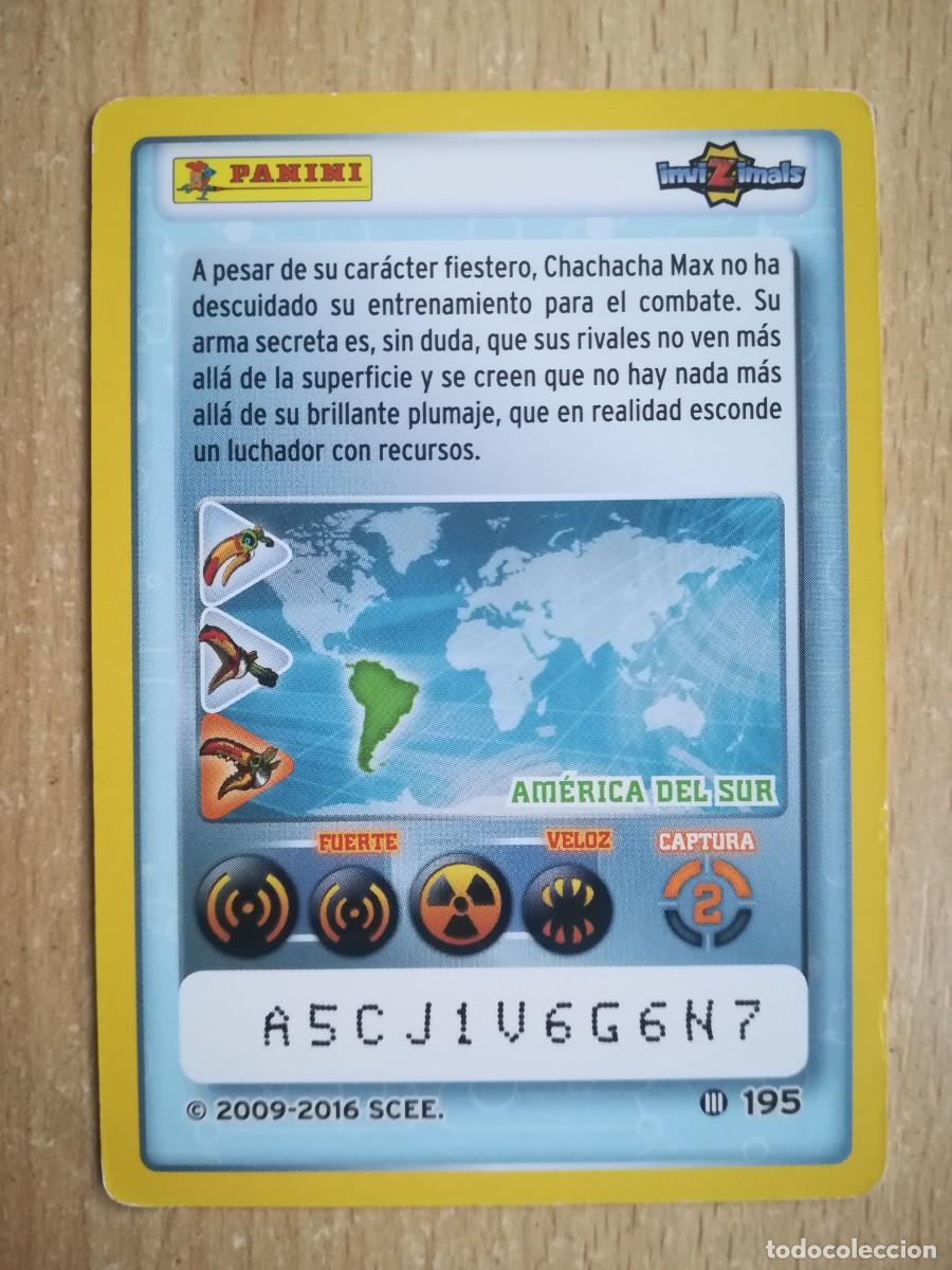 Trading cards: Invizimals 2009-2016 N&ordm; 195. Chachacha - Panini. - Foto 2