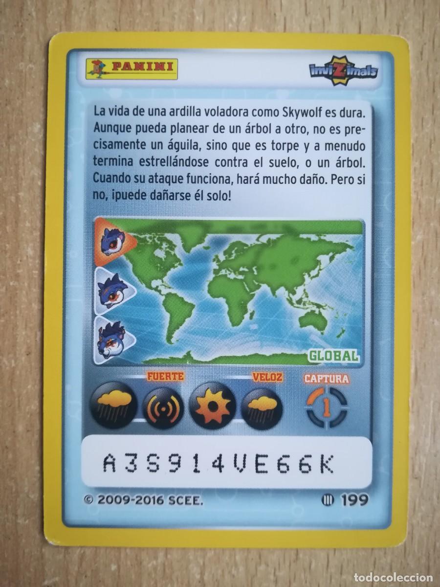 Trading cards: Invizimals 2009-2016 N&ordm; 199. Skywolf - Panini. - Foto 2