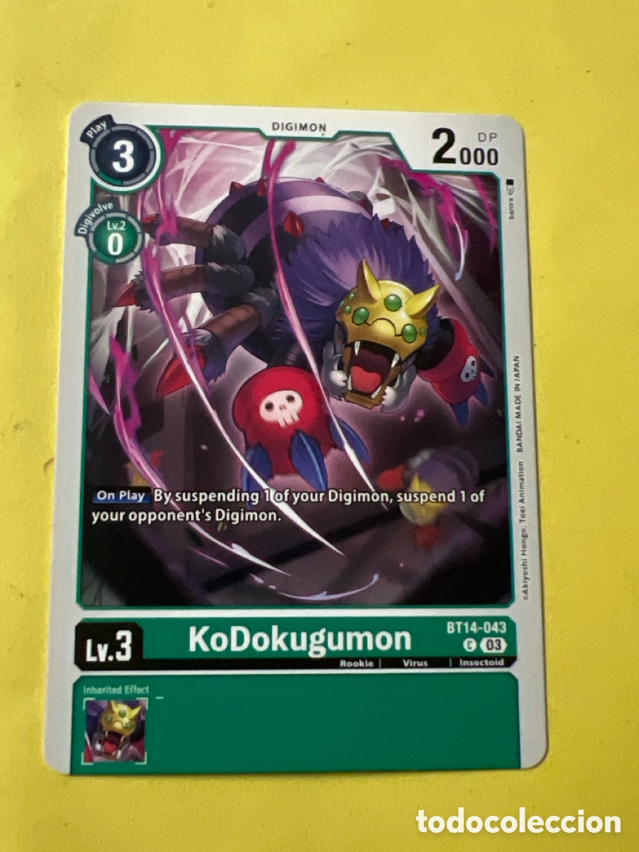 Sammelkarten: C9369. TRADING CARD - DIGIMON - KoDokugumon BT-14: Blast Ace