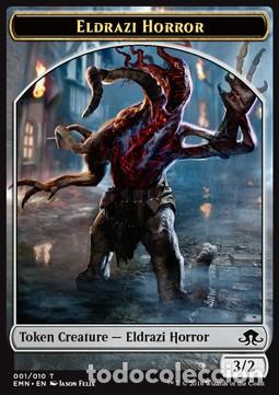 Trading Cards: Carta MTG-Eldrazi Horror Token(Colorless 3/2)-Luna Spettrale-T001-ITA-NM-Common - Magic the Gatherin
