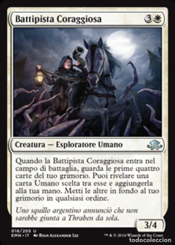 Trading Cards: Carta MTG-Battipista Coraggiosa-Luna Spettrale-N.018-ITA-NM-Uncommon - Magic the Gathering