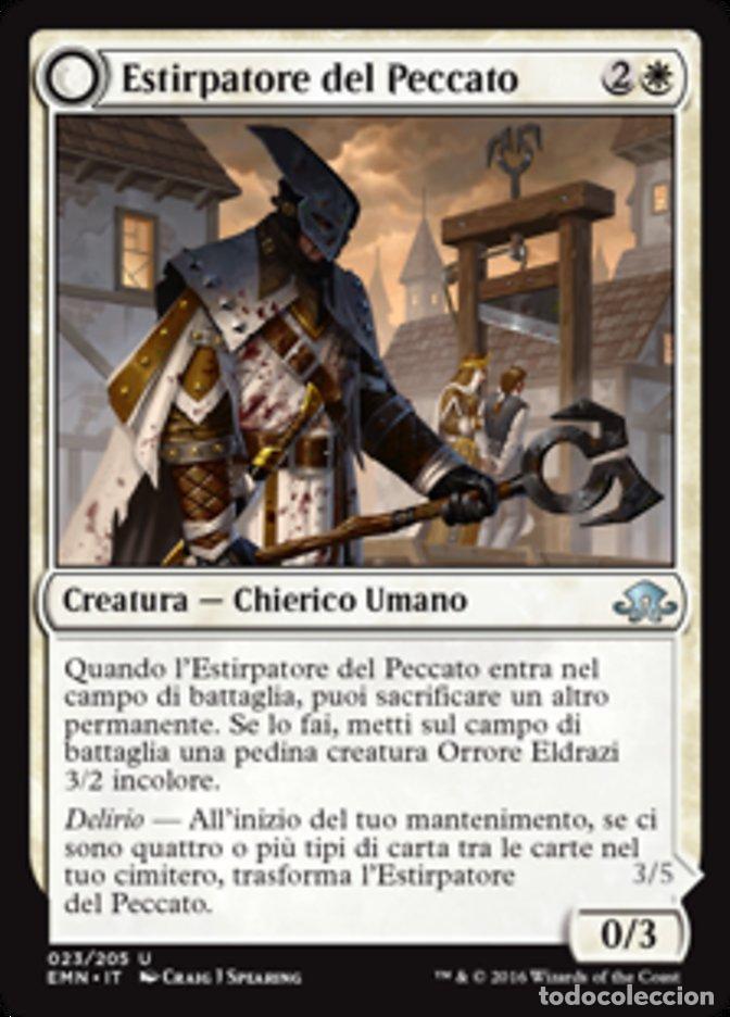 Trading Cards: Carta MTG-Estirpatore del Peccato/Estirpatore di Carne-Luna Spettrale-N.023-ITA-NM-UN - Magic the Ga