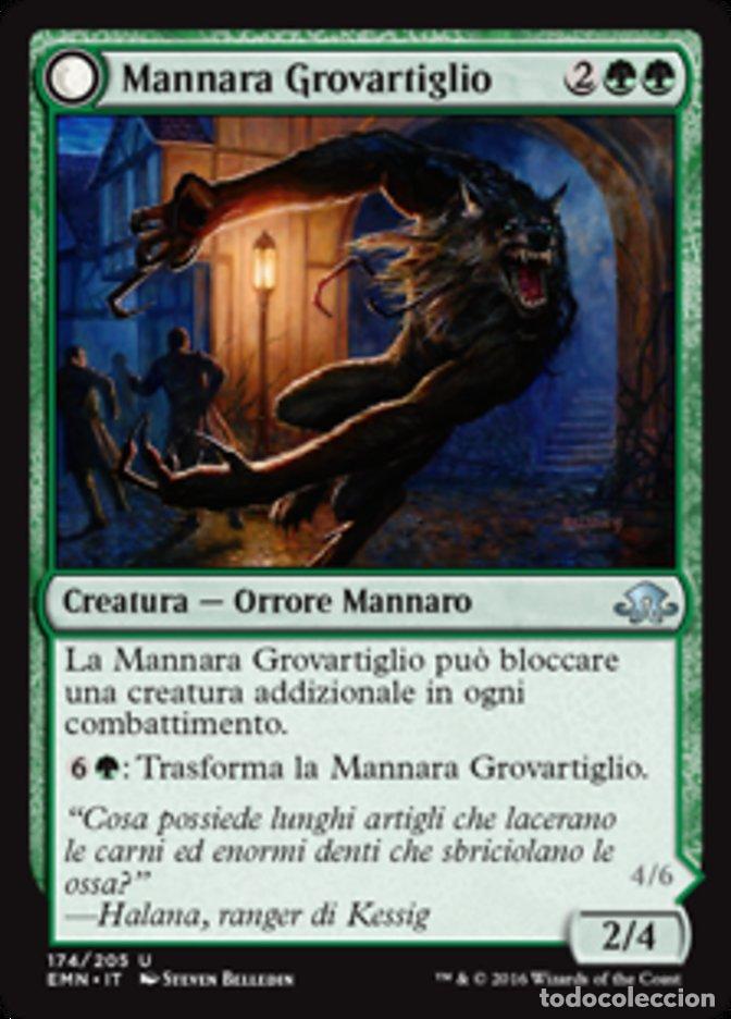 Trading Cards: Carta MTG-Mannara Grovartiglio/Intrappolatrice Fibrosa-Luna Spettrale-N.174-ITA-NM-UN - Magic the Ga