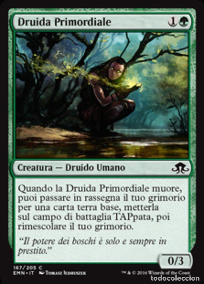 Trading Cards: Carta MTG-Druida Primordiale-Luna Spettrale-N.167-ITA-NM-Common - Magic the Gathering