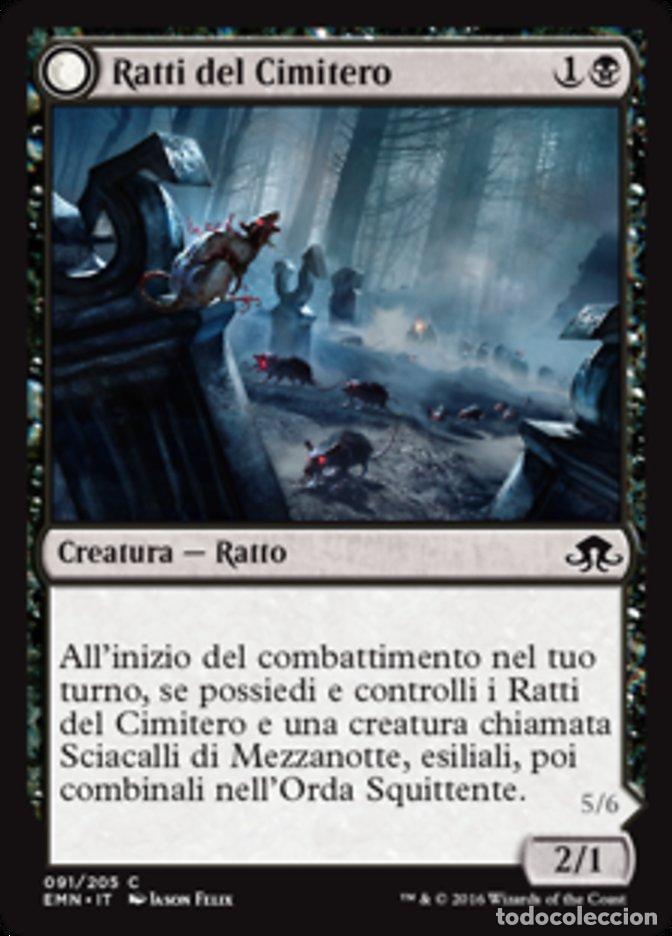 Trading Cards: Carta MTG-Ratti del Cimitero/Orda Squittente-Luna Spettrale-N.091-ITA-NM-Common - Magic the Gatherin