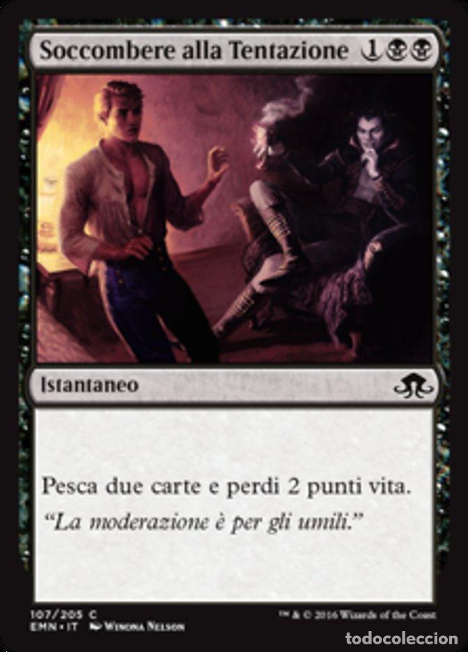 Trading Cards: Carta MTG-Soccombere alla Tentazione-Luna Spettrale-N.107-ITA-NM-Common - Magic the Gathering