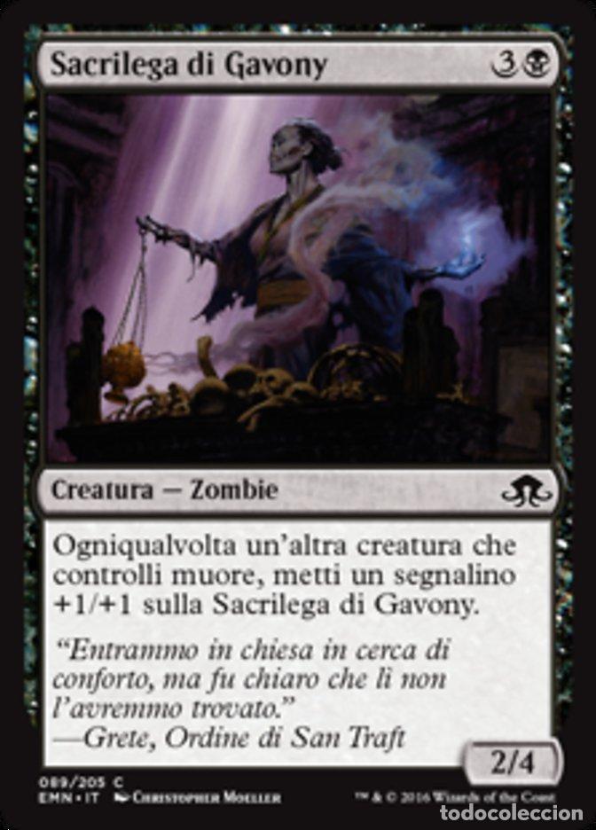 Trading Cards: Carta MTG-Sacrilega di Gavony-Luna Spettrale-N.089-ITA-NM-Common - Magic the Gathering