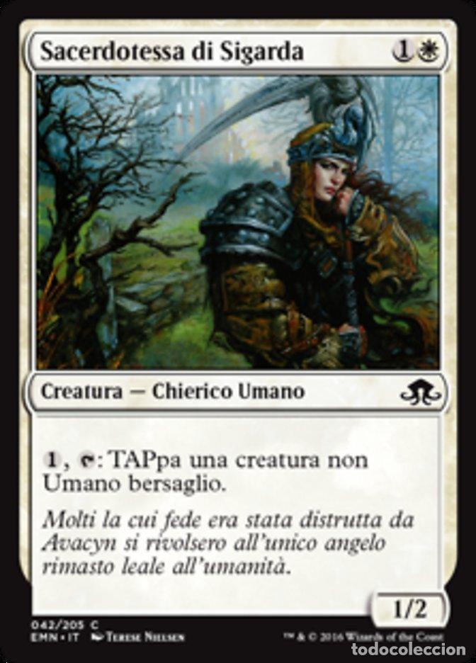 Trading Cards: Carta MTG-Sacerdotessa di Sigarda-Luna Spettrale-N.042-ITA-NM-Common - Magic the Gathering