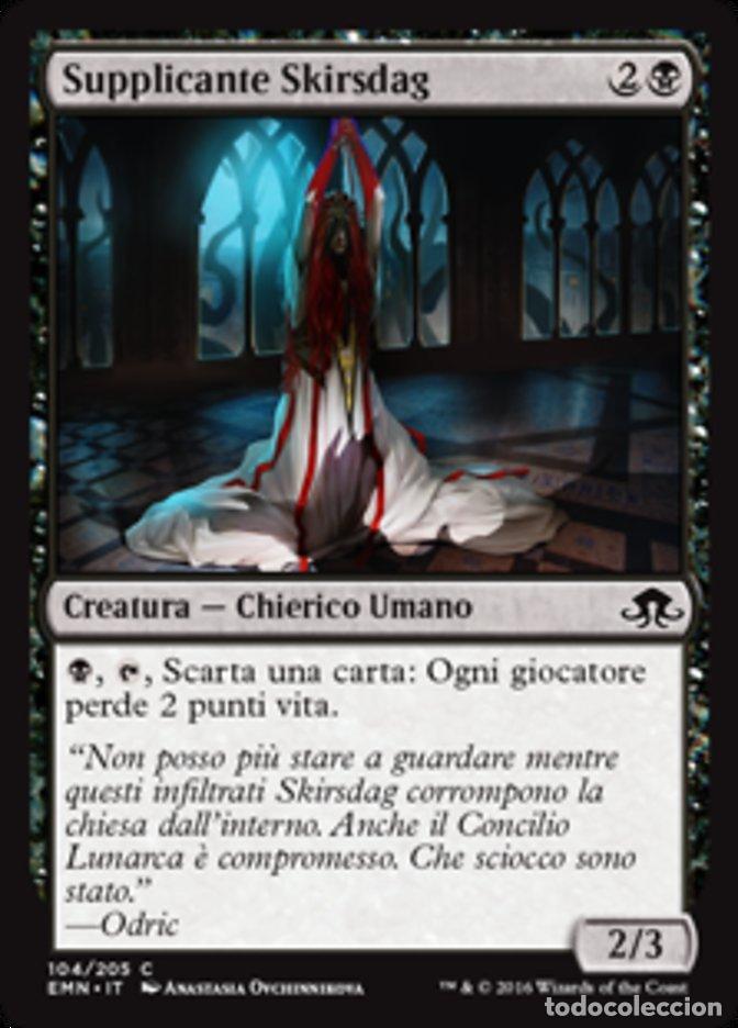 Trading Cards: Carta MTG-Supplicante Skirsdag-Luna Spettrale-N.104-ITA-NM-Common - Magic the Gathering