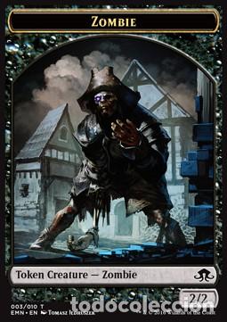 Trading Cards: Carta MTG-Zombie Token (Black 2/2) (V.1)-Luna Spettrale-T003-ITA-NM-Common - Magic the Gathering