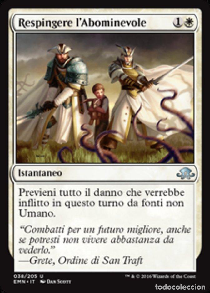 Trading Cards: Carta MTG-Respingere l'Abominevole-Luna Spettrale-N.038-ITA-NM-Uncommon - Magic the Gathering
