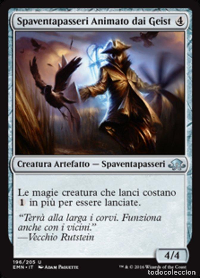 Trading Cards: Carta MTG-Spaventapasseri Animato dai Geist-Luna Spettrale-N.196-ITA-NM-UN - Magic the Gathering