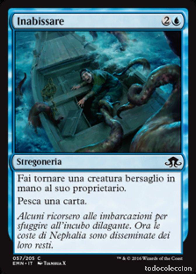 Trading Cards: Carta MTG-Inabissare-Luna Spettrale-N.057-ITA-NM-Common - Magic the Gathering