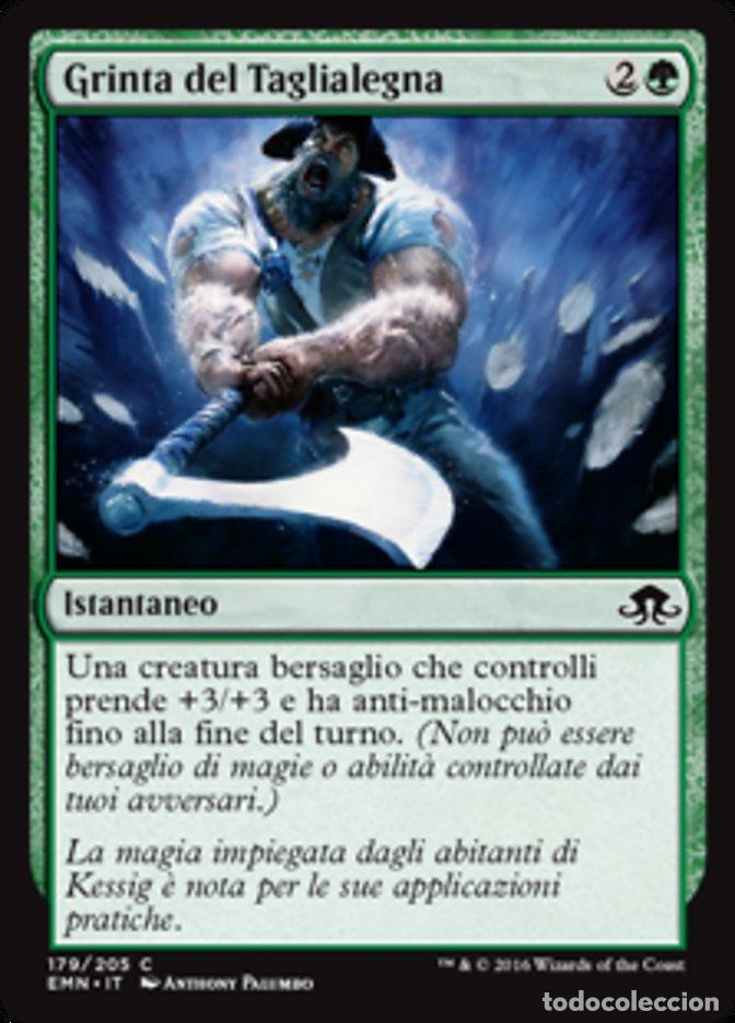 Trading Cards: Carta MTG-Grinta del Taglialegna-Luna Spettrale-N.179-ITA-NM-Common - Magic the Gathering