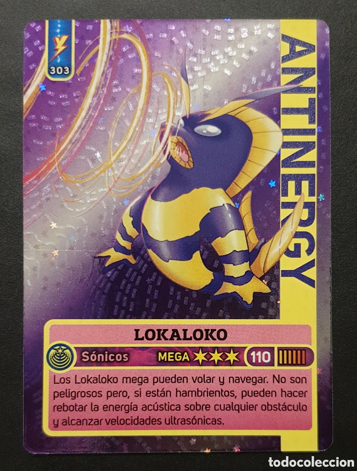 Cartas Colecion&aacute;veis: CARTA N&deg; 303 LOKALOKO ANTINERGY NERGYS TRADING CARD PANINI 2024