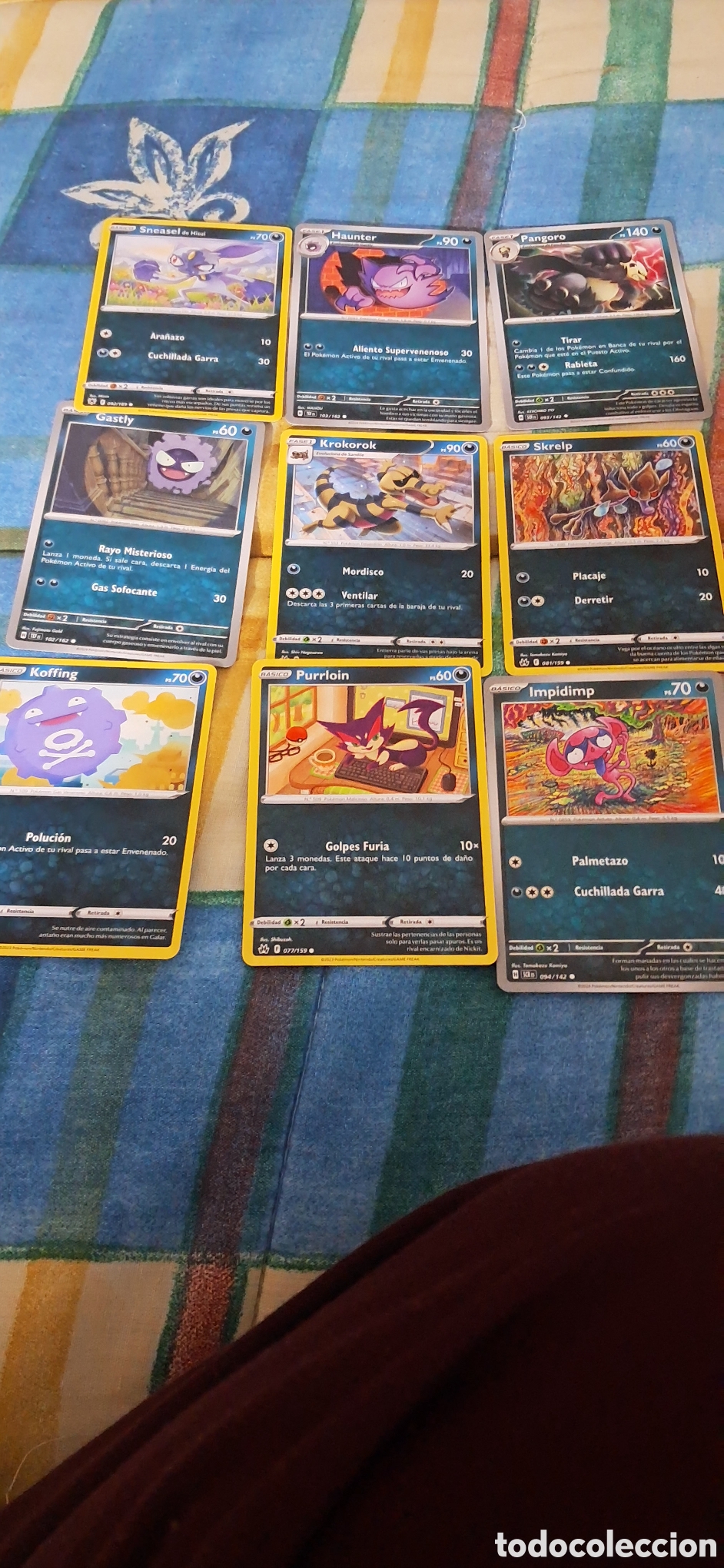 Trading cards: LOTE 35 POKEMON OSCURIDAD - Foto 2