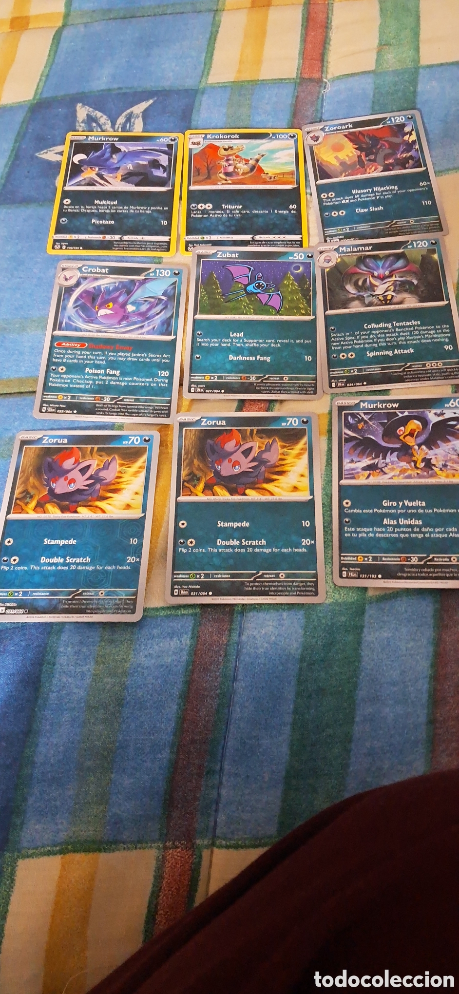Trading cards: LOTE 35 POKEMON OSCURIDAD - Foto 3