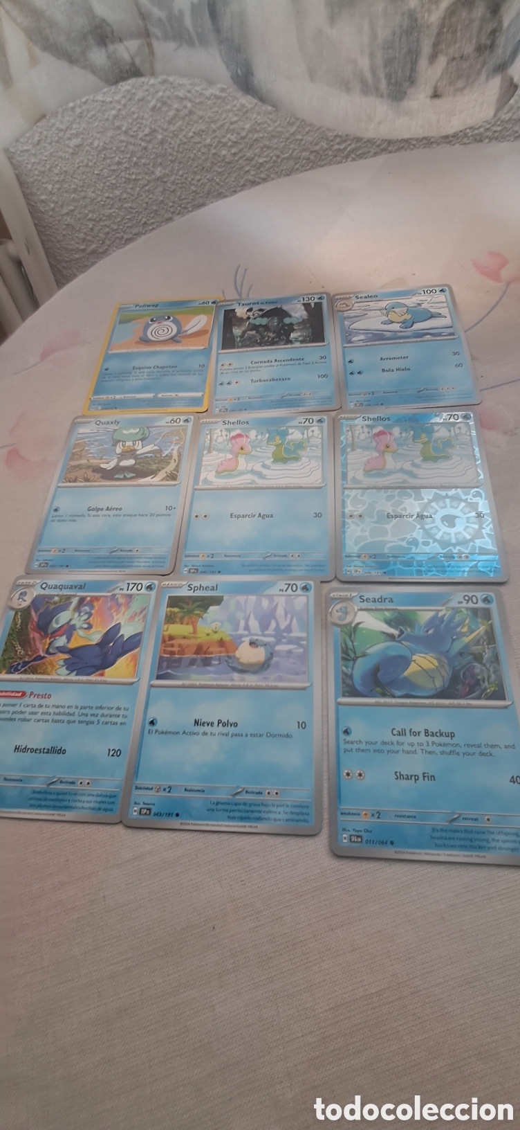 Trading cards: LOTE 46 POKEMON AGUA - Foto 3