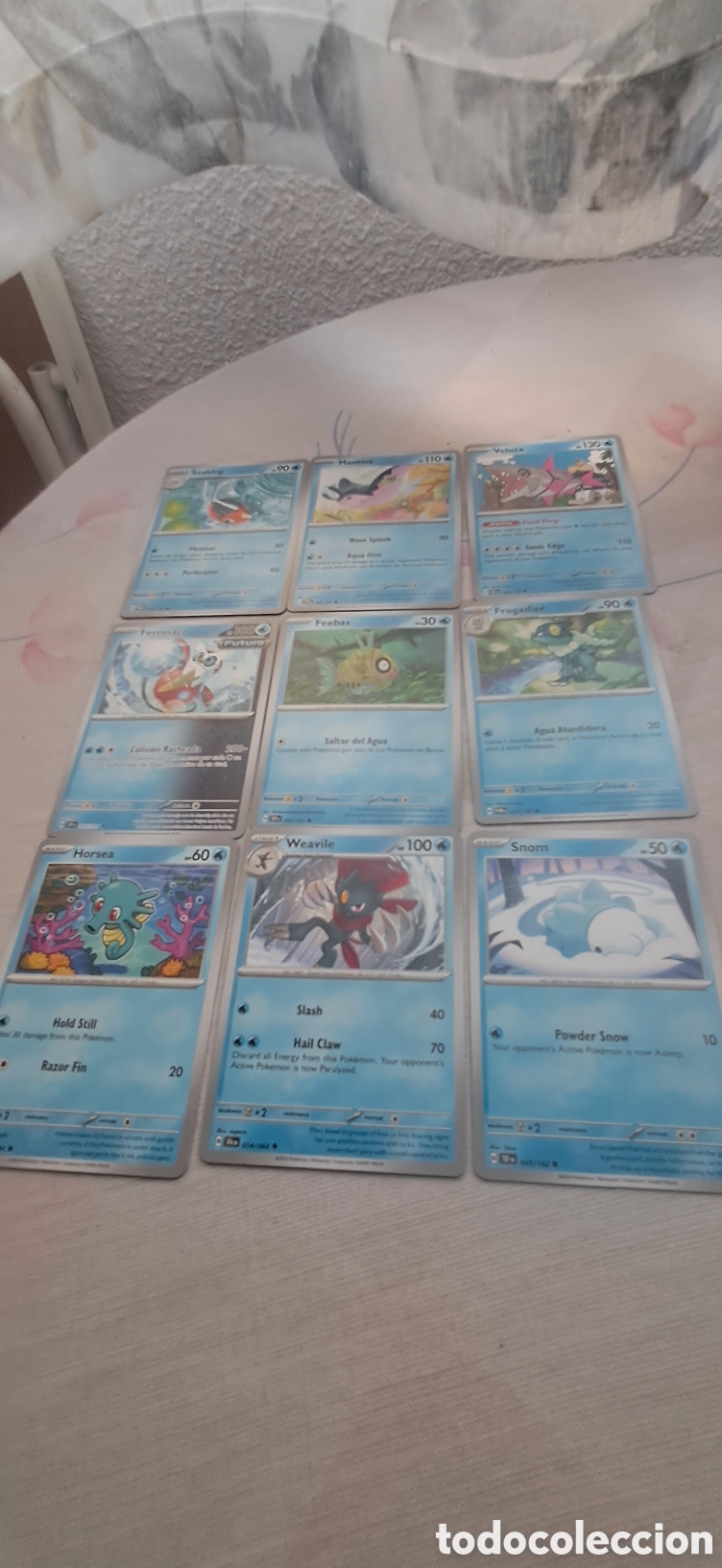 Trading cards: LOTE 46 POKEMON AGUA - Foto 4