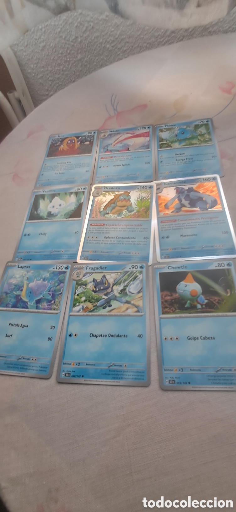 Trading cards: LOTE 46 POKEMON AGUA - Foto 5