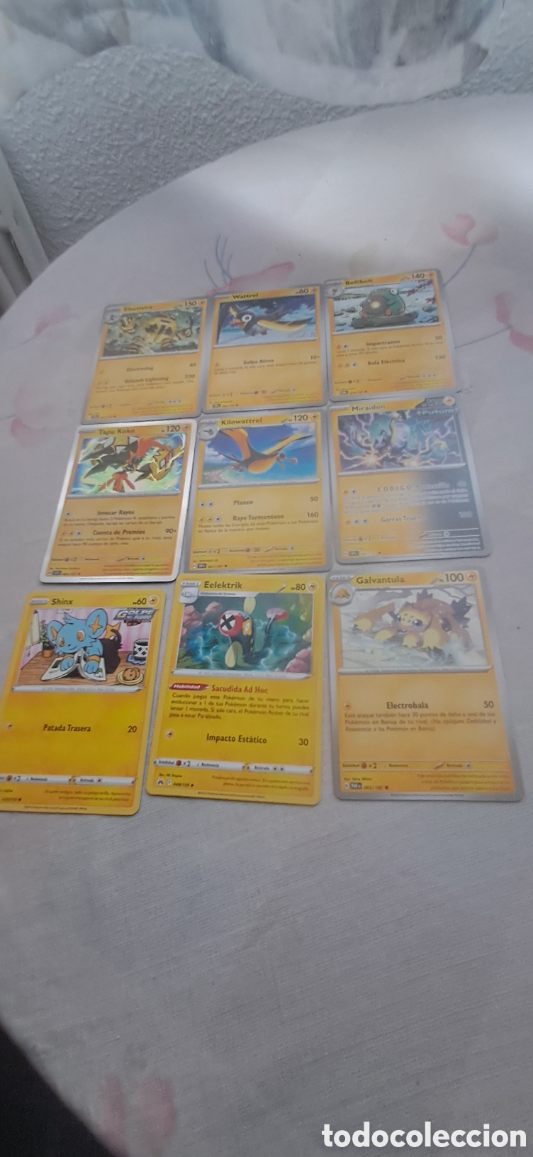 Trading cards: LOTE 34 POKEMON ELECTRICO - Foto 3