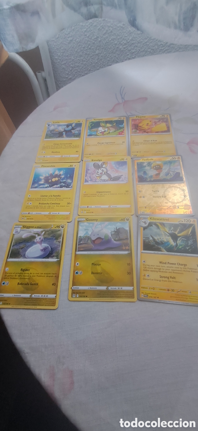 Trading cards: LOTE 34 POKEMON ELECTRICO - Foto 4