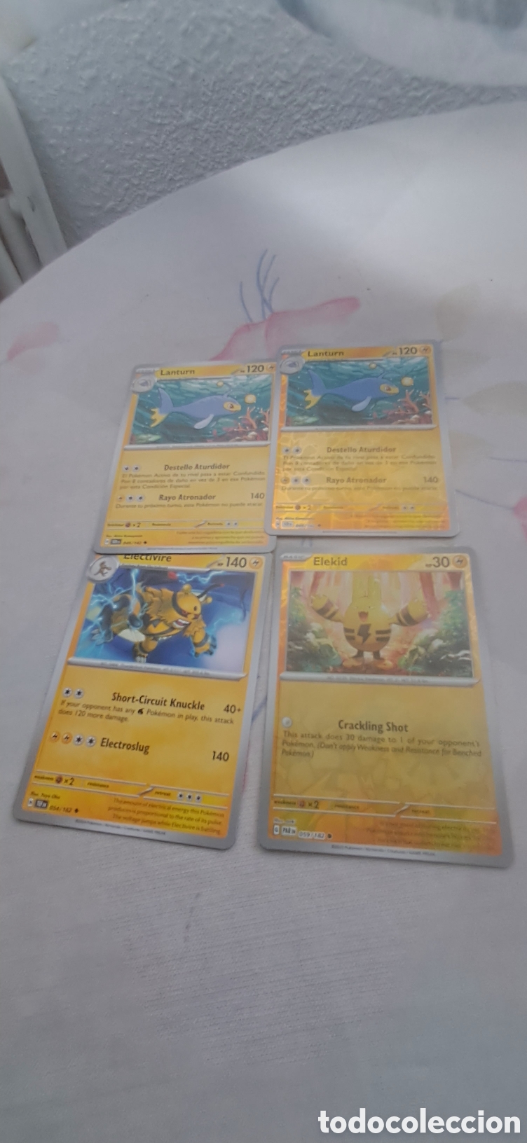 Trading cards: LOTE 34 POKEMON ELECTRICO - Foto 5