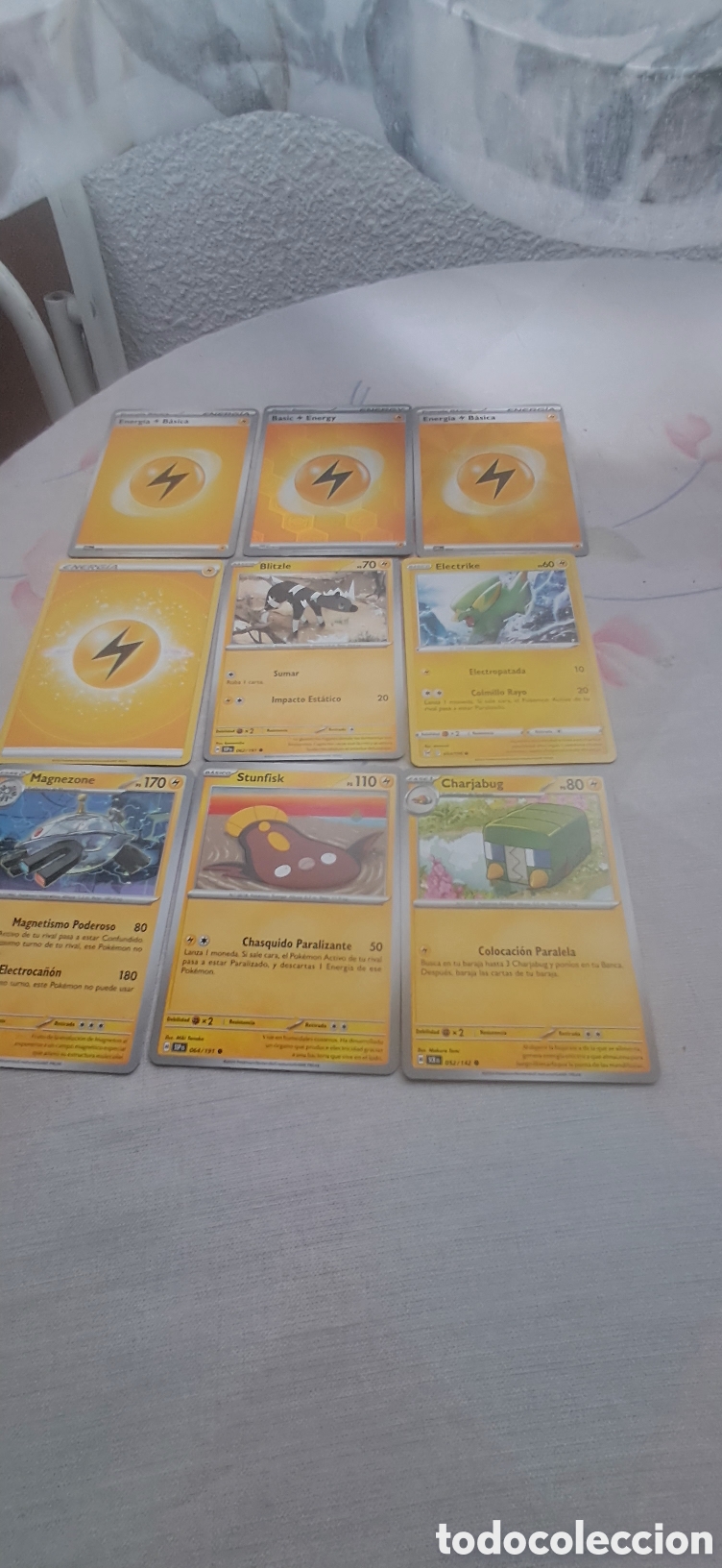 Trading cards: LOTE 34 POKEMON ELECTRICO - Foto 1