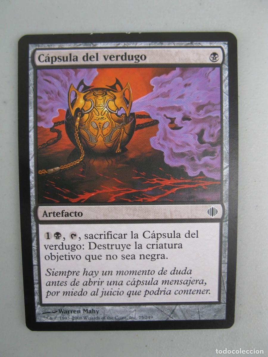 Trading cards: MAGIC THE GATHERING - DECKMASTER - C&Aacute;PSULA DEL VERDUGO - ARTEFACTO. - Foto 1