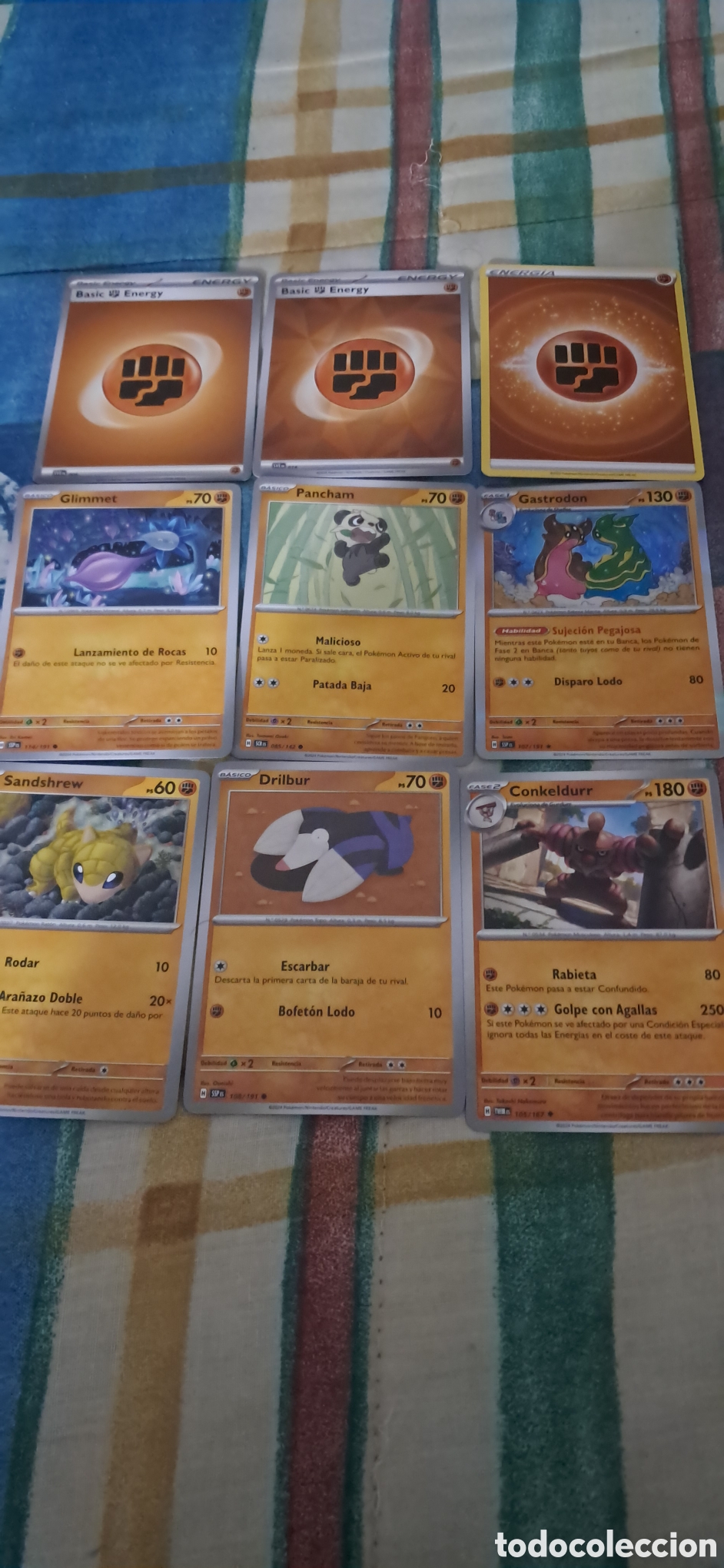 Trading cards: LOTE 44 POKEMON LUCHA - Foto 1