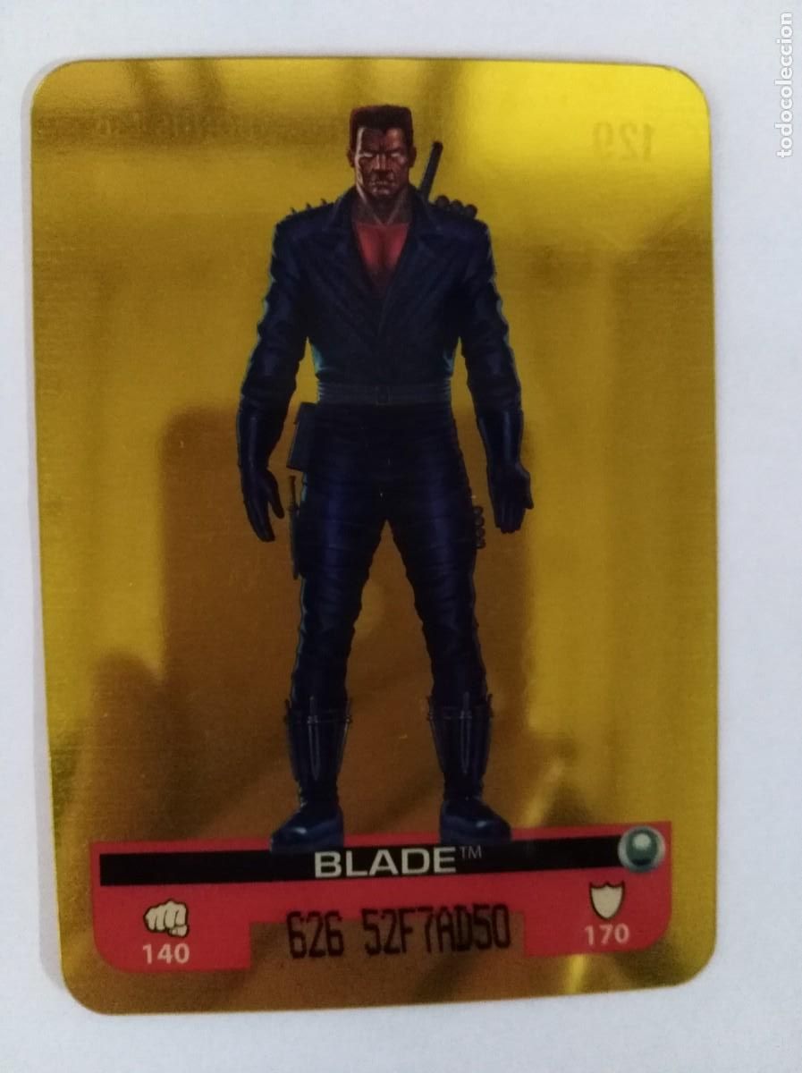 Trading cards: Marvel lamincards 129.Blade - Foto 1