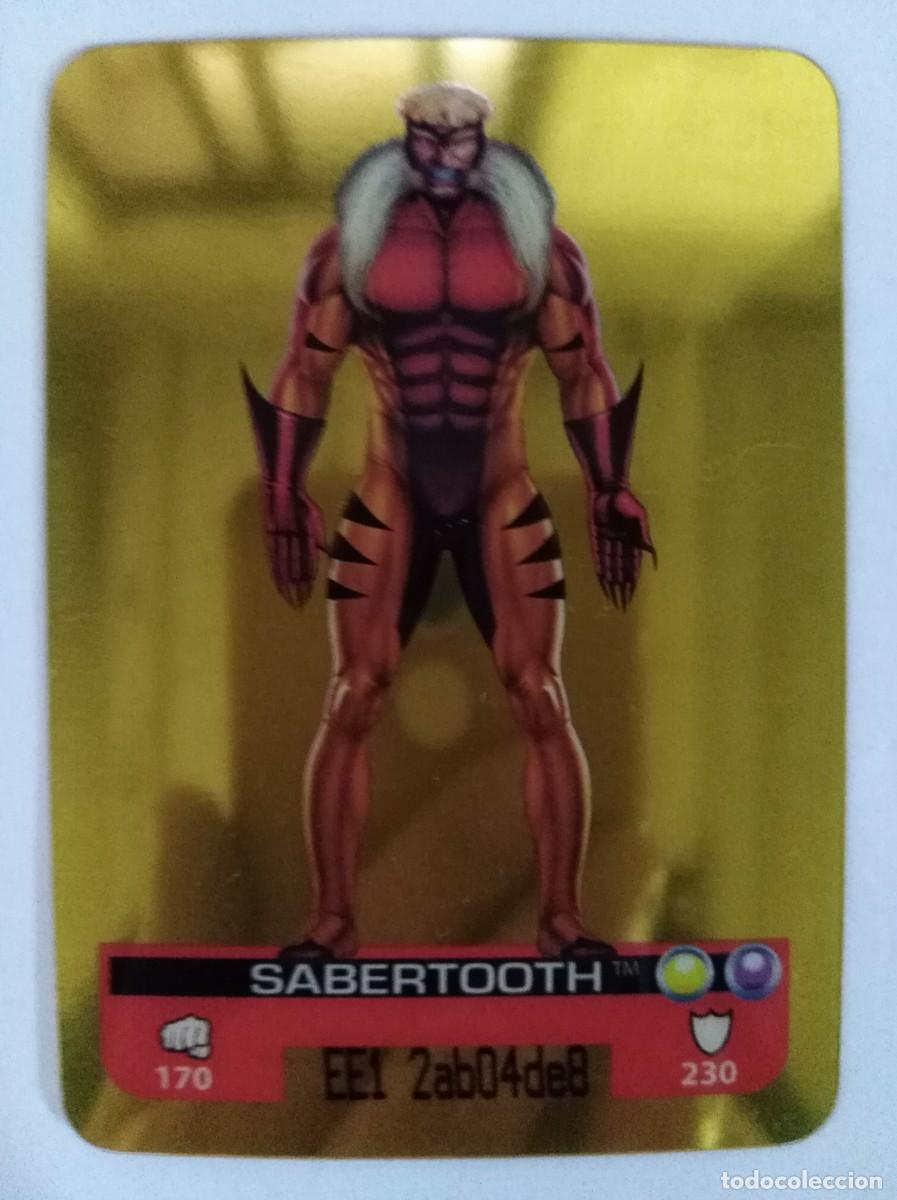 Trading cards: Marvel lamincards 155.Sabertooth - Foto 1