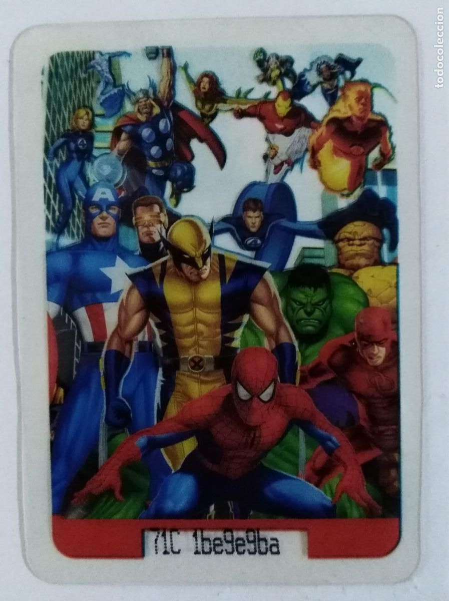 Trading cards: Marvel lamincards 89.Edibas - Foto 1