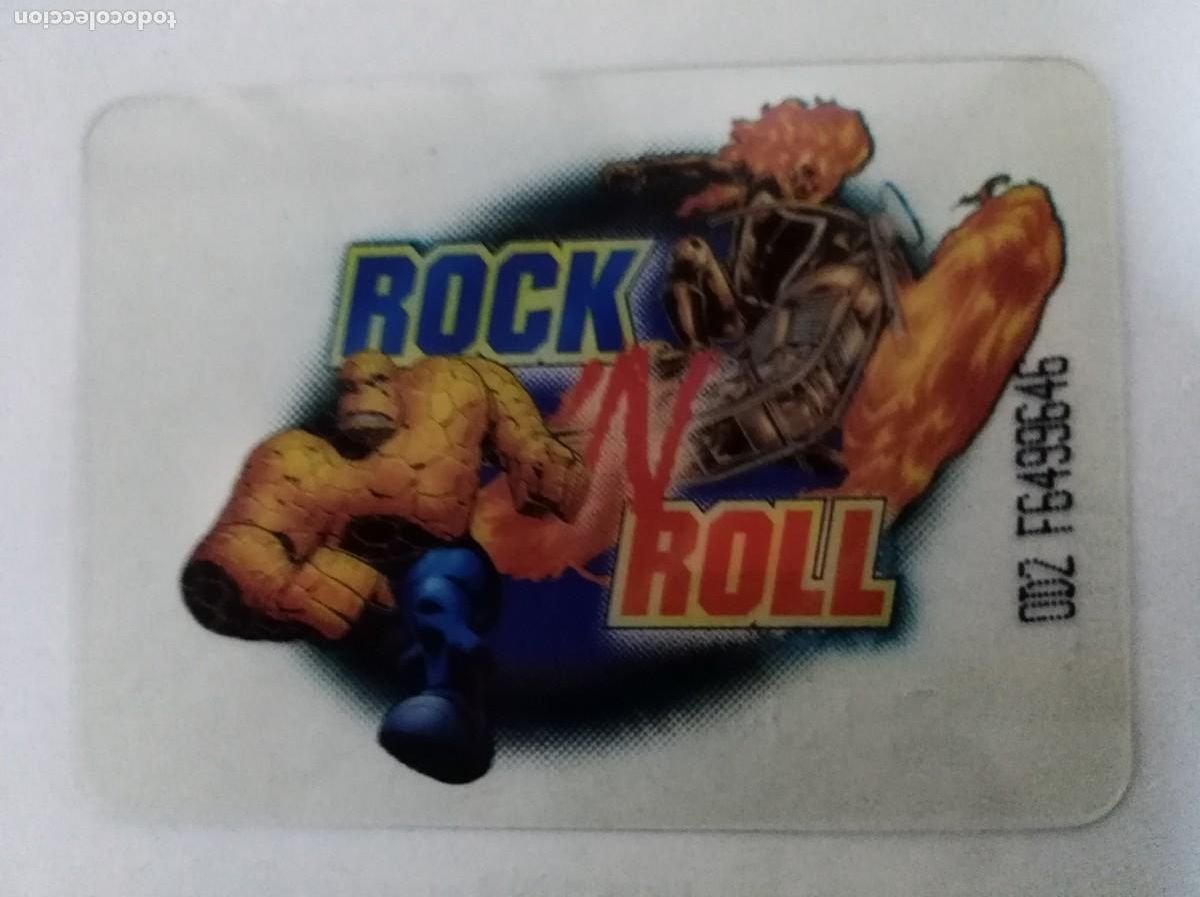 Trading cards: Marvel lamincards 128.Edibas - Foto 1