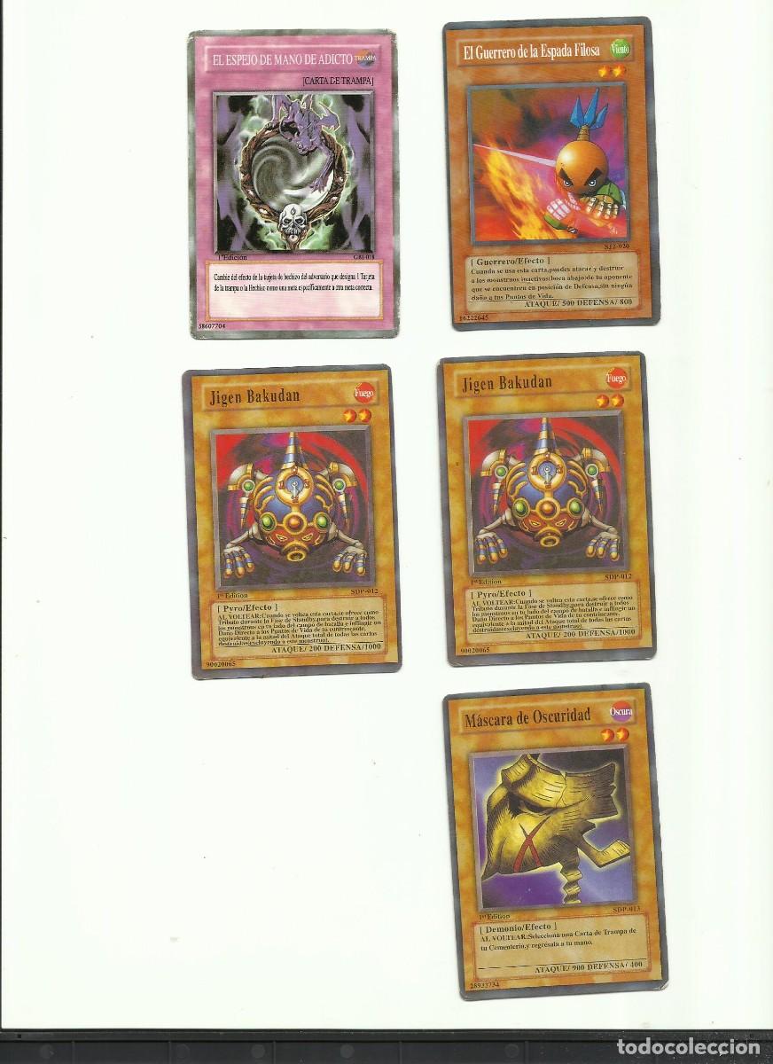 Trading cards: Lote cinco cartas Yu Gi Oh! - Foto 1